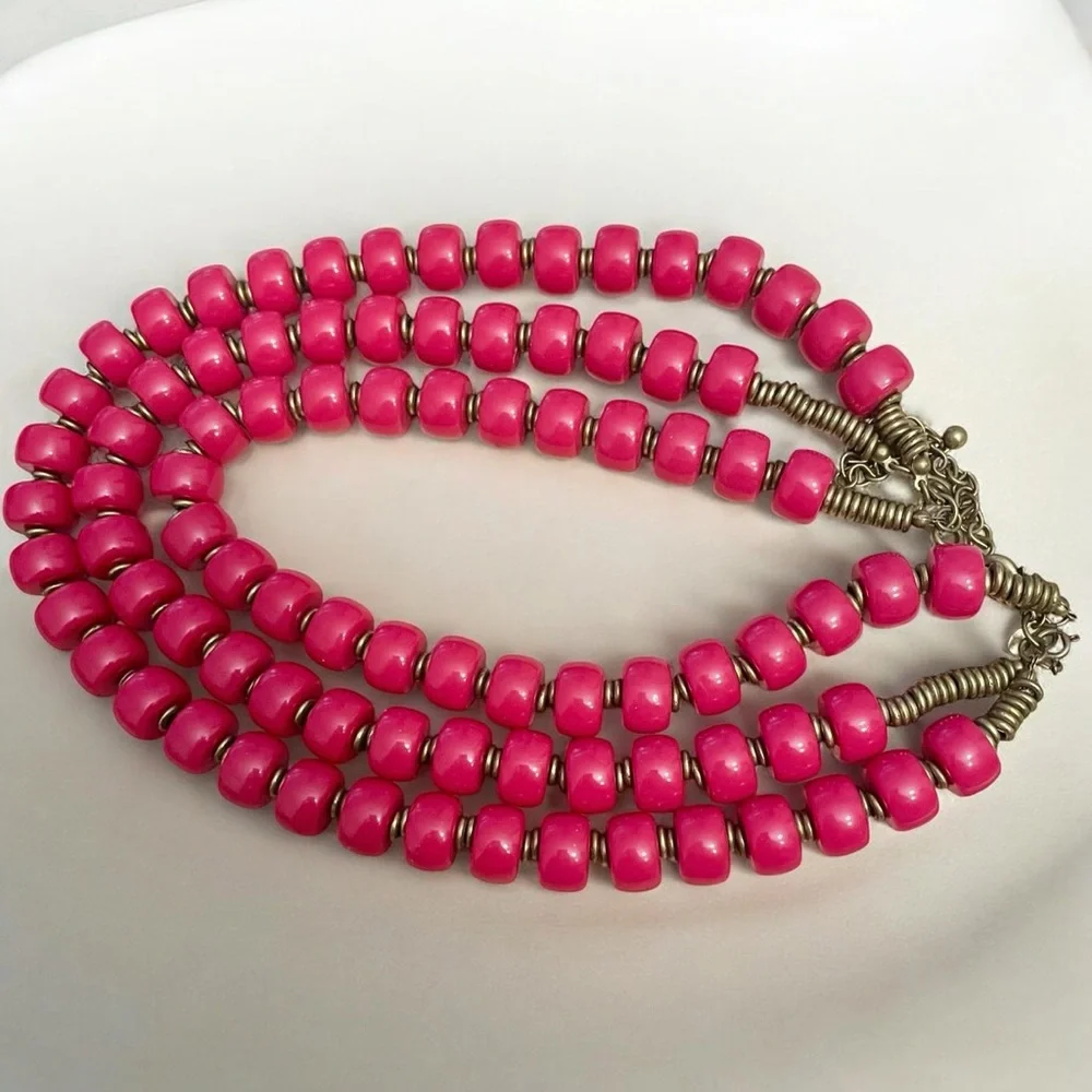 Premier Designs Pink Beaded Necklace